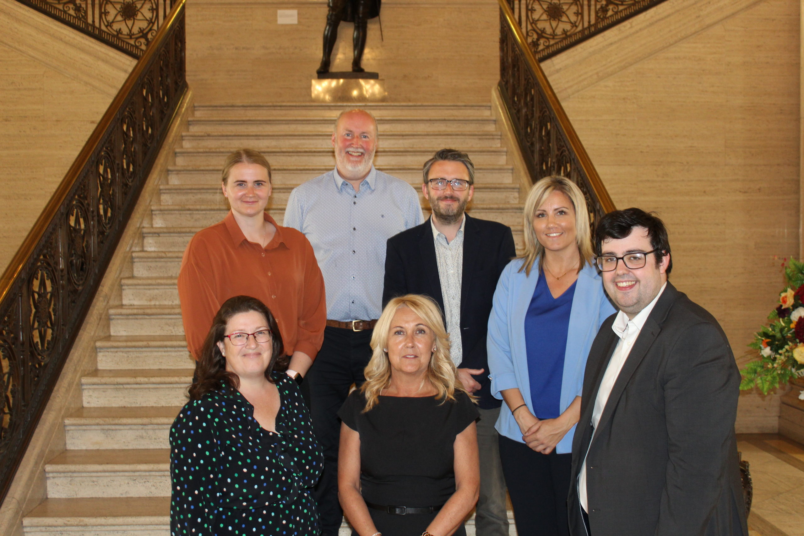 Mark Baillie with members of the new All-Party Group on Homelessness at Stormont